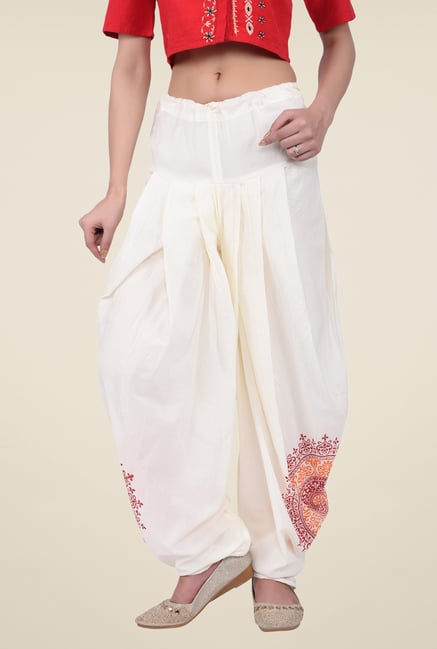 Juniper Off White Printed Harem Pants Juniper Off White Printed Harem Pants