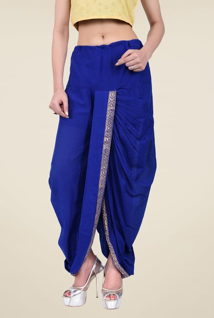 Juniper Blue Solid Dhoti Pants Juniper Blue Solid Dhoti Pants