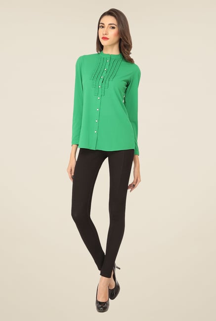 Soie Green Solid Top Soie Green Solid Top