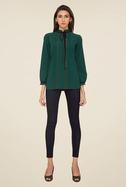 Soie Green Solid Top Soie Green Solid Top