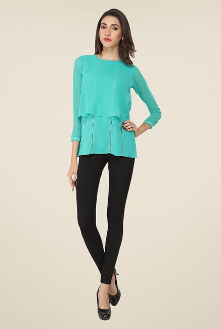 Soie Turquoise Solid Top Soie Turquoise Solid Top
