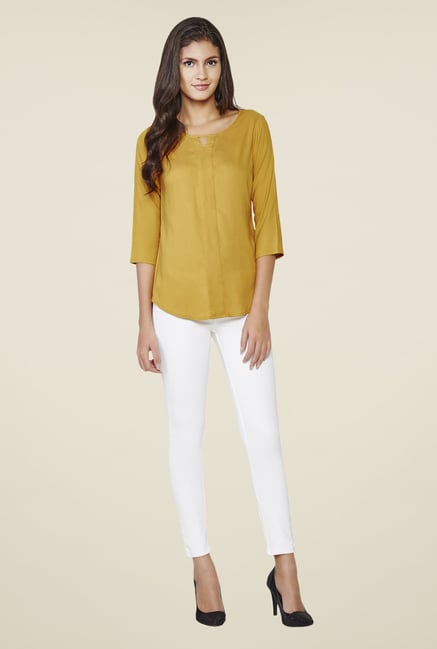 AND Mustard Solid Top AND Mustard Solid Top