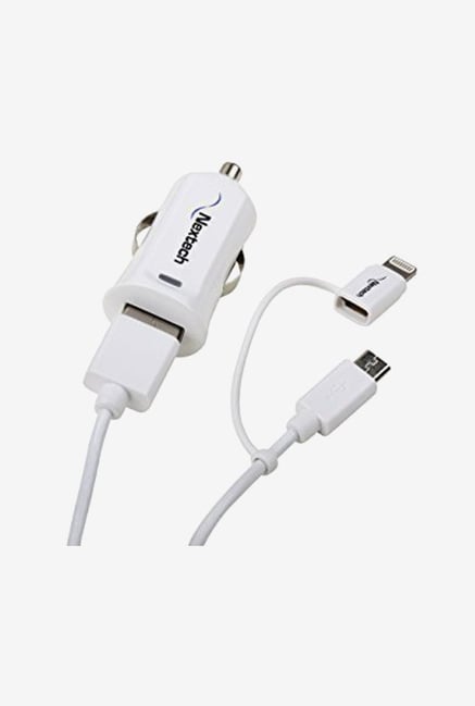 Nextech USB6K 2-in-1 Car Charging Kit with Charge Cable Nextech USB6K 2-in-1 Car Charging Kit with Charge Cable