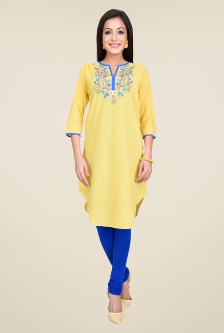 Juniper Yellow Embroidered Tunic Juniper Yellow Embroidered Tunic