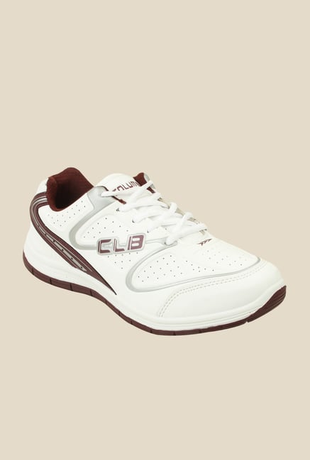 Columbus FM-7 White & Grey Running Shoes Columbus FM-7 White & Grey Running Shoes