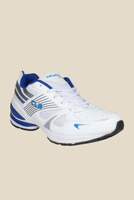Columbus LD-008 White & Royal Blue Training Shoes Columbus LD-008 White & Royal Blue Training Shoes