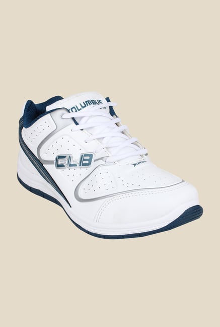 Columbus FM-7 White & Navy Running Shoes Columbus FM-7 White & Navy Running Shoes