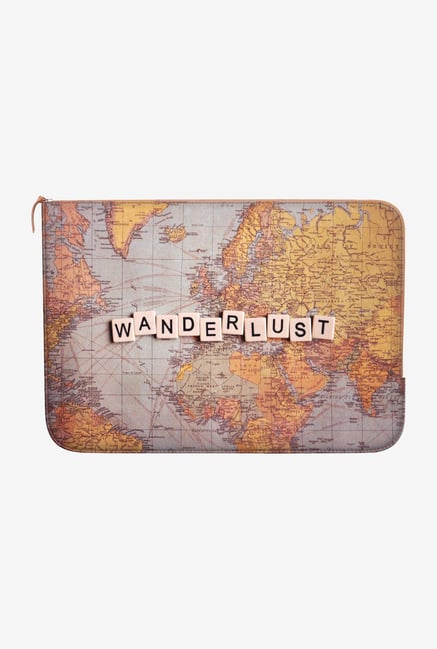DailyObjects Wanderlust Map Macbook Air 11" Zippered Sleeve DailyObjects Wanderlust Map Macbook Air 11" Zippered Sleeve