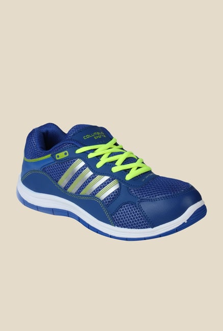 Columbus FM-5 Blue & Green Running Shoes Columbus FM-5 Blue & Green Running Shoes