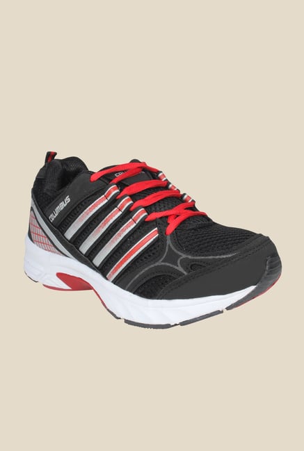 Columbus Forever Black & Red Training Shoes Columbus Forever Black & Red Training Shoes