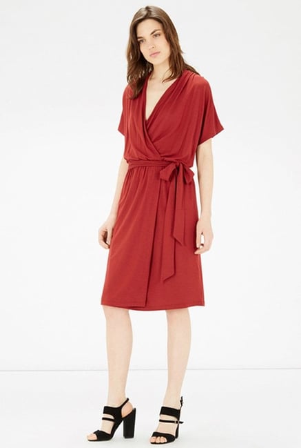 Warehouse Rust Solid Dress Warehouse Rust Solid Dress