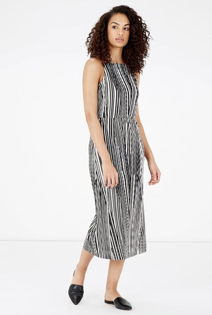 Warehouse Black & White Striped Dress Warehouse Black & White Striped Dress