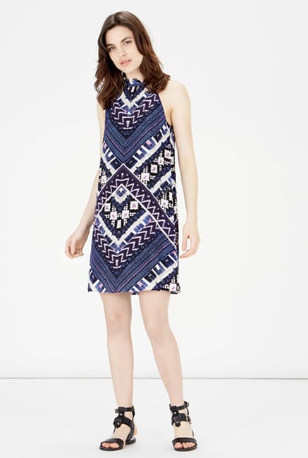 Warehouse Navy Printed Dress Warehouse Navy Printed Dress