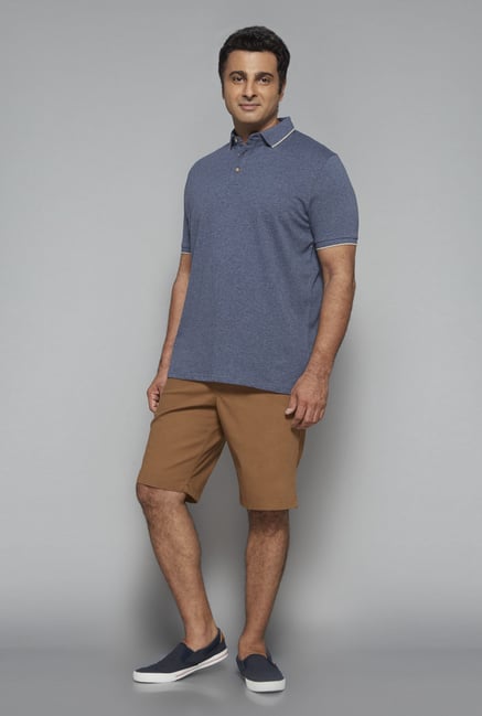 Oak & Keel by Westside Navy Polo T Shirt Oak & Keel by Westside Navy Polo T Shirt