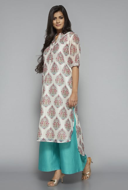 Zuba by Westside Teal Solid Palazzo Zuba by Westside Teal Solid Palazzo