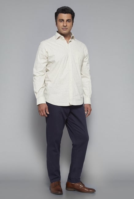 Oak & Keel by Westside Beige Printed Shirt Oak & Keel by Westside Beige Printed Shirt