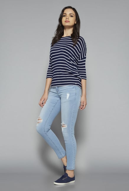 Nuon by Westside Navy Tyra T Shirt Nuon by Westside Navy Tyra T Shirt