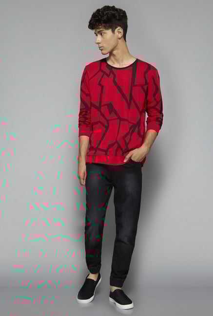 Nuon by Westside Red Slim Fit T Shirt Nuon by Westside Red Slim Fit T Shirt