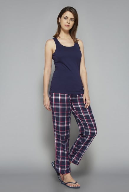Intima by Westside Navy Checks Pyjama Intima by Westside Navy Checks Pyjama