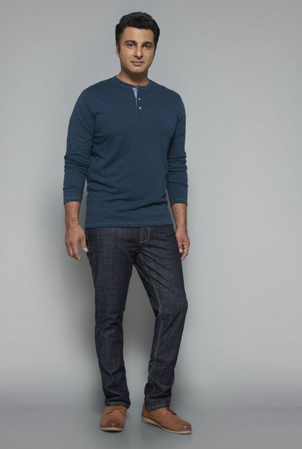 Oak & Keel by Westside Teal Solid T Shirt Oak & Keel by Westside Teal Solid T Shirt