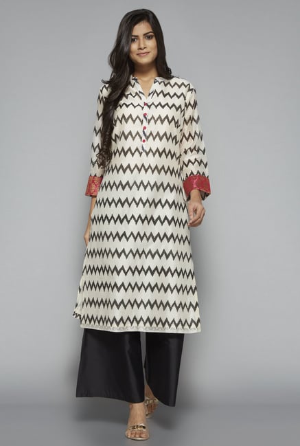 Zuba by Westside Off White Printed Kurta Zuba by Westside Off White Printed Kurta