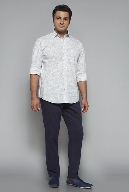 Oak & Keel by Westside White Printed Shirt Oak & Keel by Westside White Printed Shirt