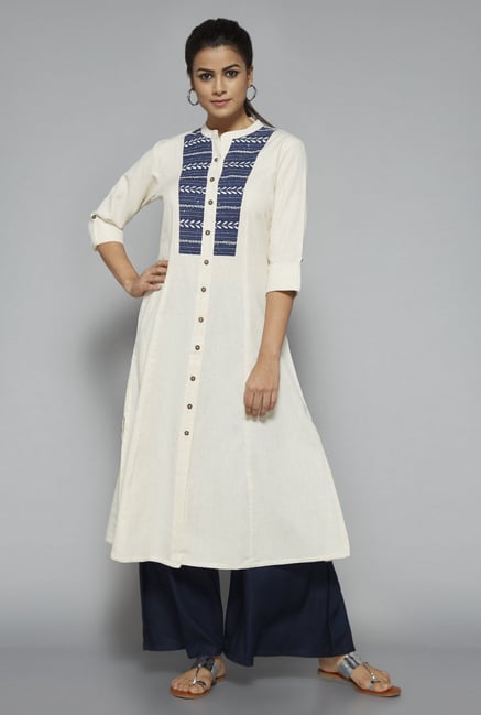 Utsa by Westside Off White Embroidered Kurta Utsa by Westside Off White Embroidered Kurta
