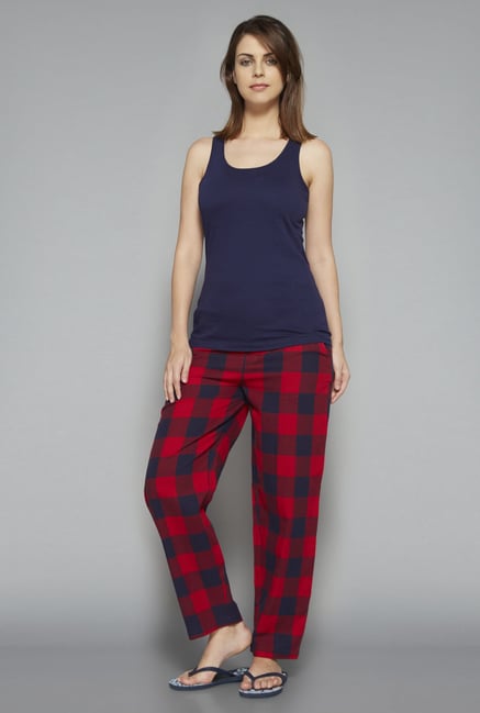 Intima by Westside Red Checks Pyjama Intima by Westside Red Checks Pyjama
