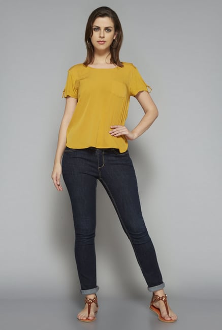 LOV by Westside Mustard Zoe T Shirt LOV by Westside Mustard Zoe T Shirt