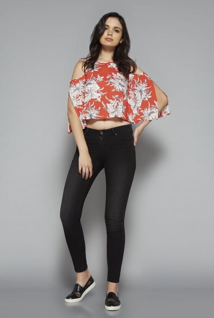 Nuon by Westside Orange Denma Top Nuon by Westside Orange Denma Top