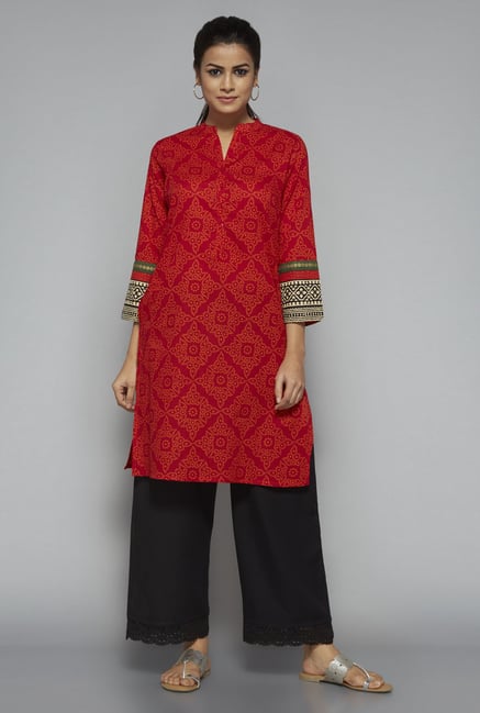 Utsa by Westside Red Printed Kurta Utsa by Westside Red Printed Kurta