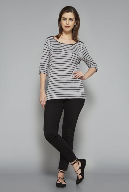 LOV by Westside Grey Valencia T Shirt LOV by Westside Grey Valencia T Shirt