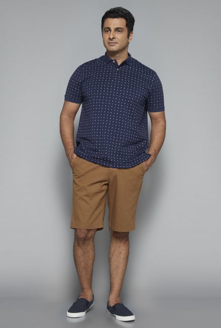 Oak & Keel by Westside Khaki Solid Shorts Oak & Keel by Westside Khaki Solid Shorts