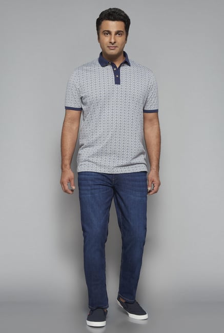 Oak & Keel by Westside Grey Polo T Shirt Oak & Keel by Westside Grey Polo T Shirt
