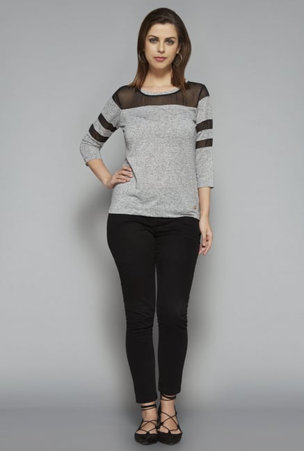 LOV by Westside Grey Jennifer T Shirt LOV by Westside Grey Jennifer T Shirt