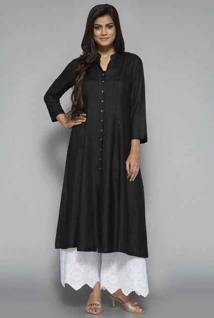 Zuba by Westside White Embroidered Palazzo Zuba by Westside White Embroidered Palazzo