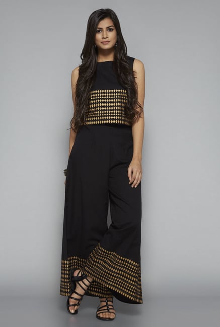 Bombay Paisley by Westside Black Palazzo Bombay Paisley by Westside Black Palazzo