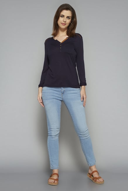 LOV by Westside Navy Rita T Shirt LOV by Westside Navy Rita T Shirt