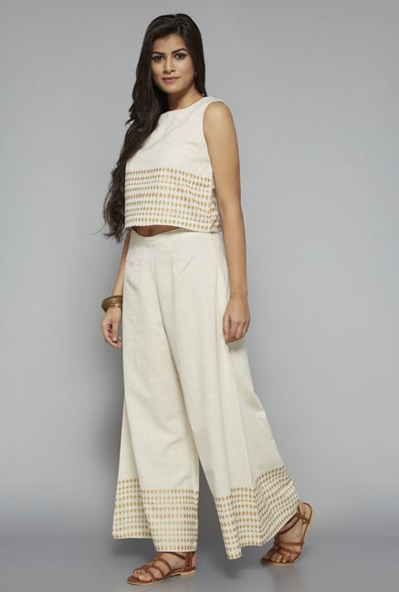 Bombay Paisley by Westside Off White Palazzo Bombay Paisley by Westside Off White Palazzo