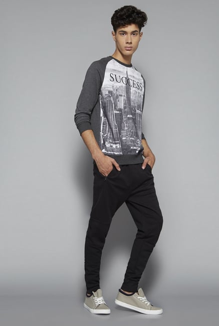 Nuon by Westside Grey Slim Fit T Shirt Nuon by Westside Grey Slim Fit T Shirt