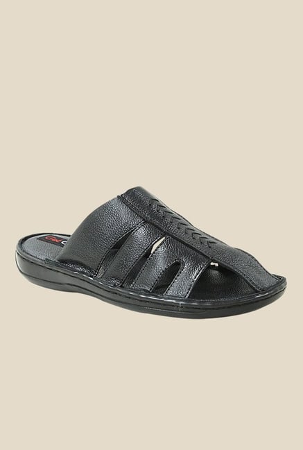 Get Glamr Mate Black Slide Sandals Get Glamr Mate Black Slide Sandals