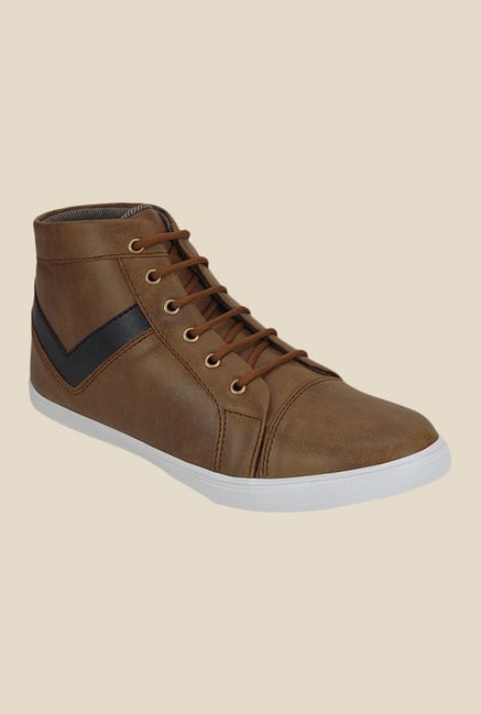 Get Glamr James Brown & Black Sneakers Get Glamr James Brown & Black Sneakers