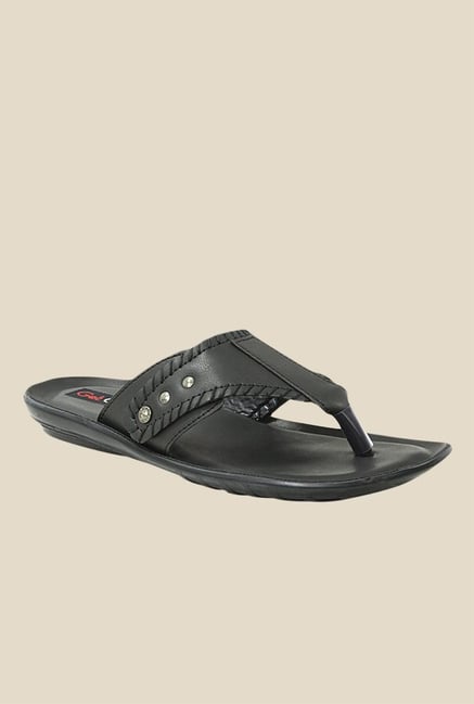 Get Glamr Tyson Black Slide Sandals Get Glamr Tyson Black Slide Sandals