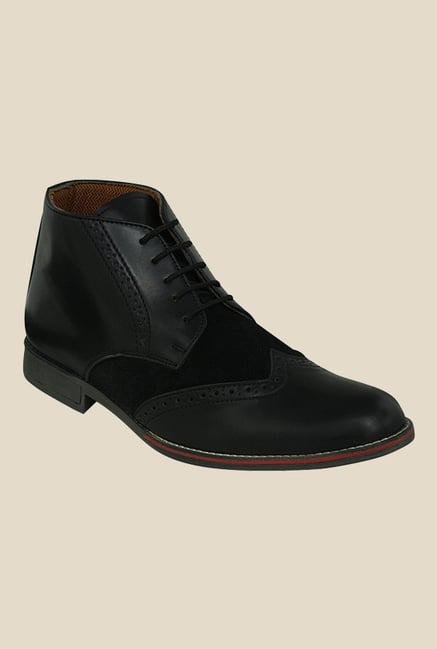 Get Glamr Pattison Black Brogue Shoes Get Glamr Pattison Black Brogue Shoes