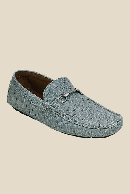 Get Glamr Twain Grey Loafers Get Glamr Twain Grey Loafers