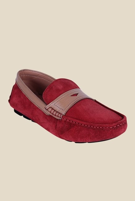 Get Glamr Martin Red Loafers Get Glamr Martin Red Loafers