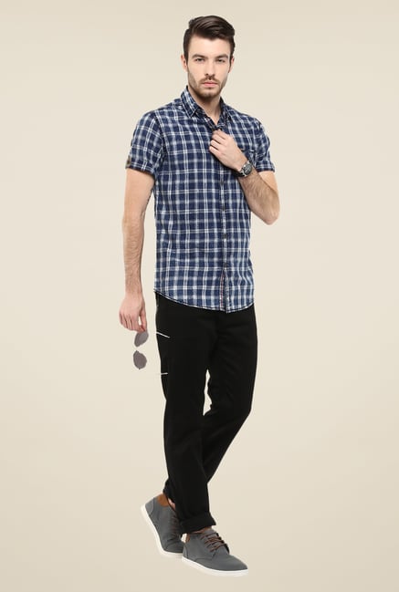 Mufti Jet Black Solid Jeans Mufti Jet Black Solid Jeans