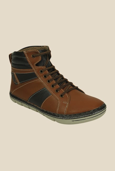 Get Glamr Hermes Brown Biker Boots Get Glamr Hermes Brown Biker Boots