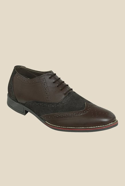 Get Glamr Oriol Brown Brogue Shoes Get Glamr Oriol Brown Brogue Shoes