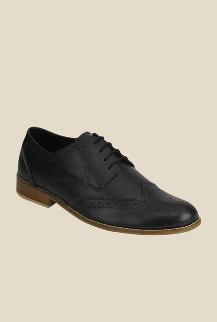 Get Glamr Drurer Black Brogue Shoes Get Glamr Drurer Black Brogue Shoes